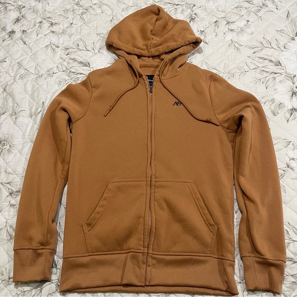 Aeropostale Sweaters - Aeropostale Women's Tan Zip-Up Sweater